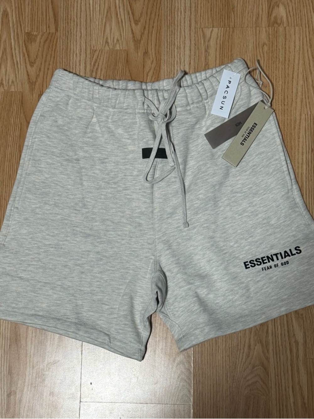 Fear of God Essentials Light Oatmeal Shorts
